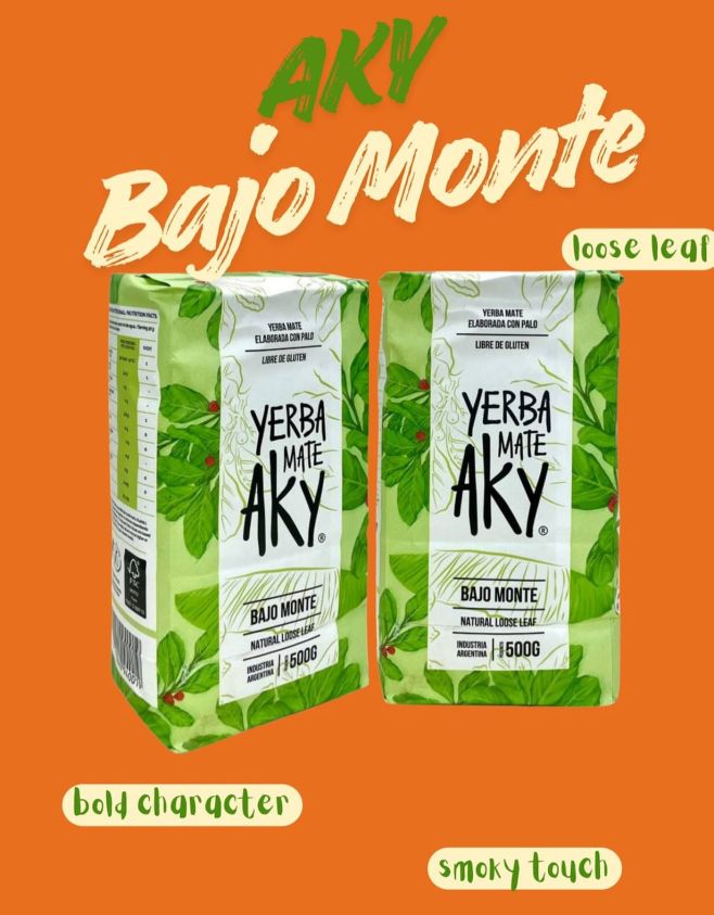 A yerba maté born in the lowlands of Argentina 🌿🧉 Aky Bajo Monte unites the strength of nature with the richness of...